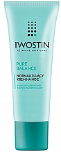 Крем для нормальної та комбінованої шкіри, нічний - Iwostin Pure Balance — фото N1