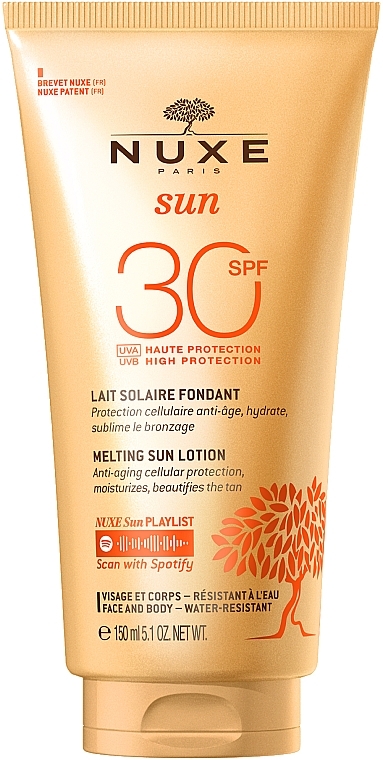 Сонцезахисний лосьйон для обличчя і тіла - Nuxe Sun Delicious Lotion Face & Body SPF30 — фото N1