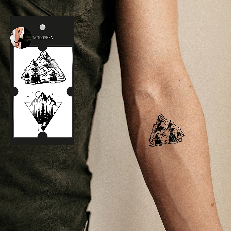 Мужские татуировки горы: идеи и стили