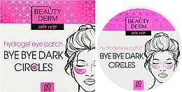 Розовые гидрогелевые патчи - Beauty Derm Bye Bye Dark Circles Hydrogel Eye Patch — фото N2