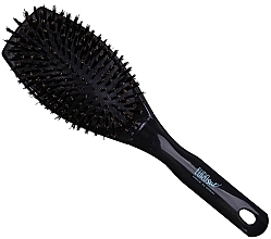 Парфумерія, косметика Щітка для волосся масажна, чорна 03092 - Eurostil Small Nylon Cushion Brush