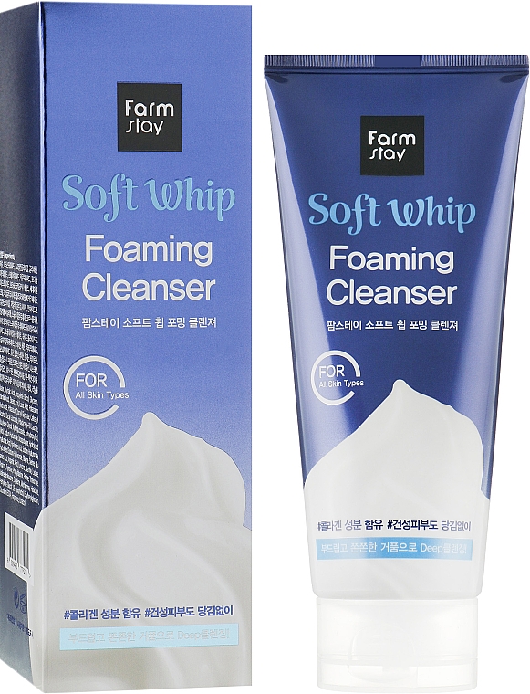 Пенка для бережного очищения - FarmStay Soft Whip Foaming Cleanser — фото N1