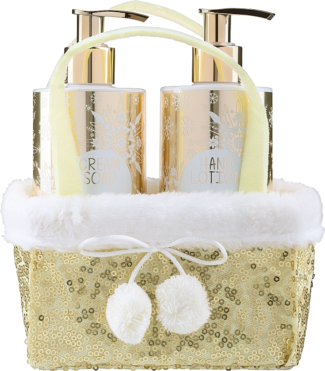 Набір - Vivian Gray Golden Glitters Christmas Set (cr/soap/250ml + h/lot/250ml)