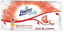 Парфумерія, косметика Дитячі вологі серветки - Linteo Baby Soft & Cream