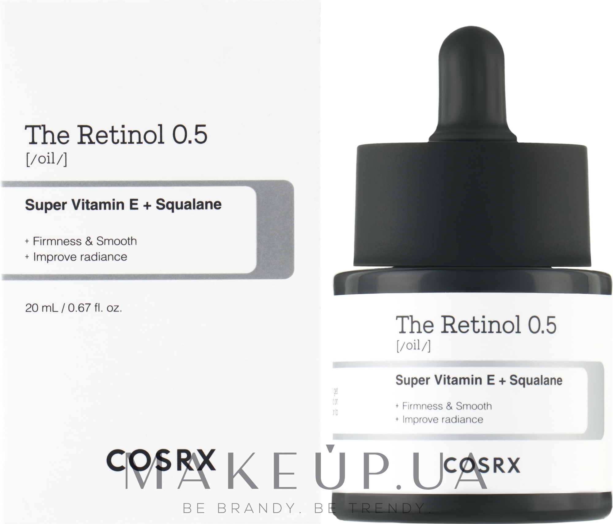 Антивозрастная сыворотка для лица с ретинолом 0,5% - Cosrx The Retinol 0.5 Super Vitamin E + Squalane — фото 20ml