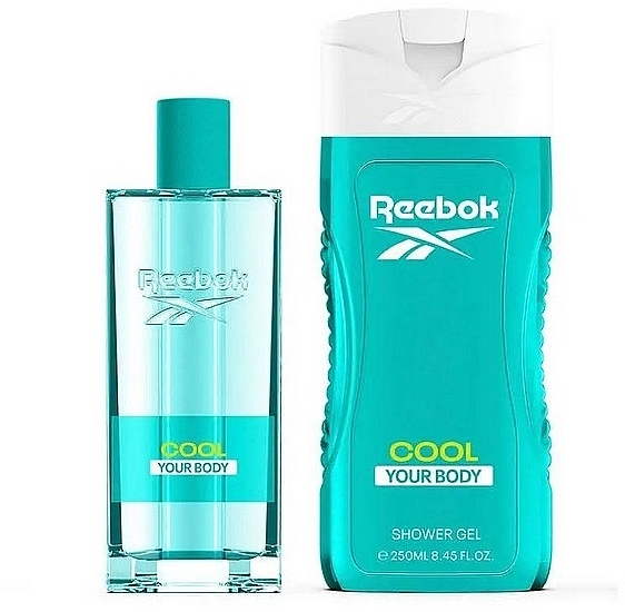 Reebok Cool Your Body - Набор (edt/100ml + sh/gel/250ml + bag/1pcs) — фото N2