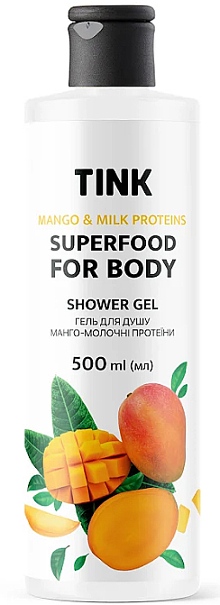 Гель для душу "Манго-молочні протеїни" - Tink Superfood For Body Shower Gel — фото N1
