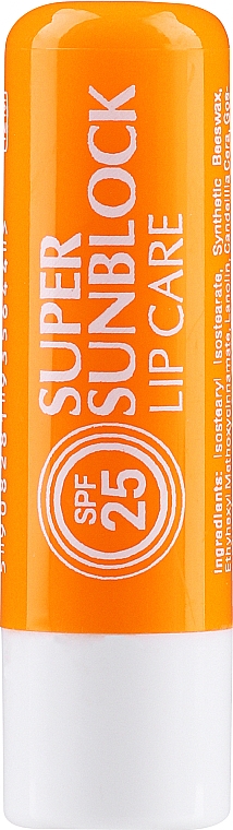 Солнцезащитный бальзам для губ - GlySkinCare Super Sunblock Lip Care SPF 25 — фото N1