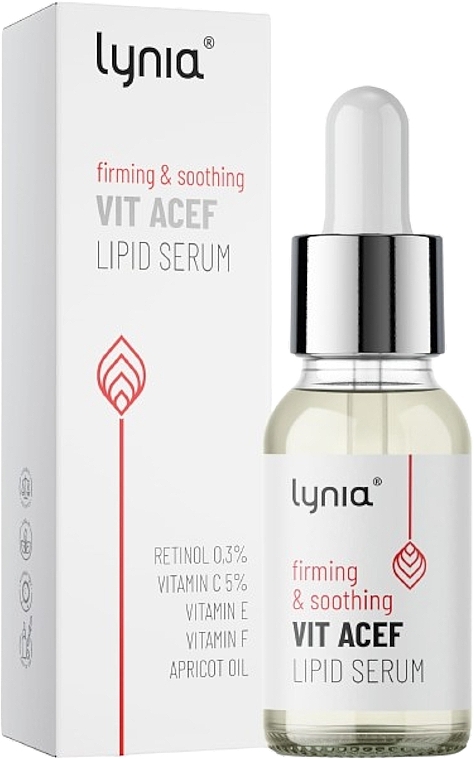 Ліпідна сироватка для обличчя - Lynia Firming And Soothing Vit ACEF Lipid Serum — фото N1