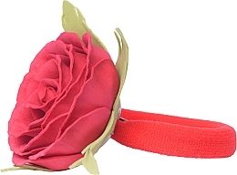 Резинка для волосся ручної роботи "Червона троянда" - Katya Snezhkova — фото N1