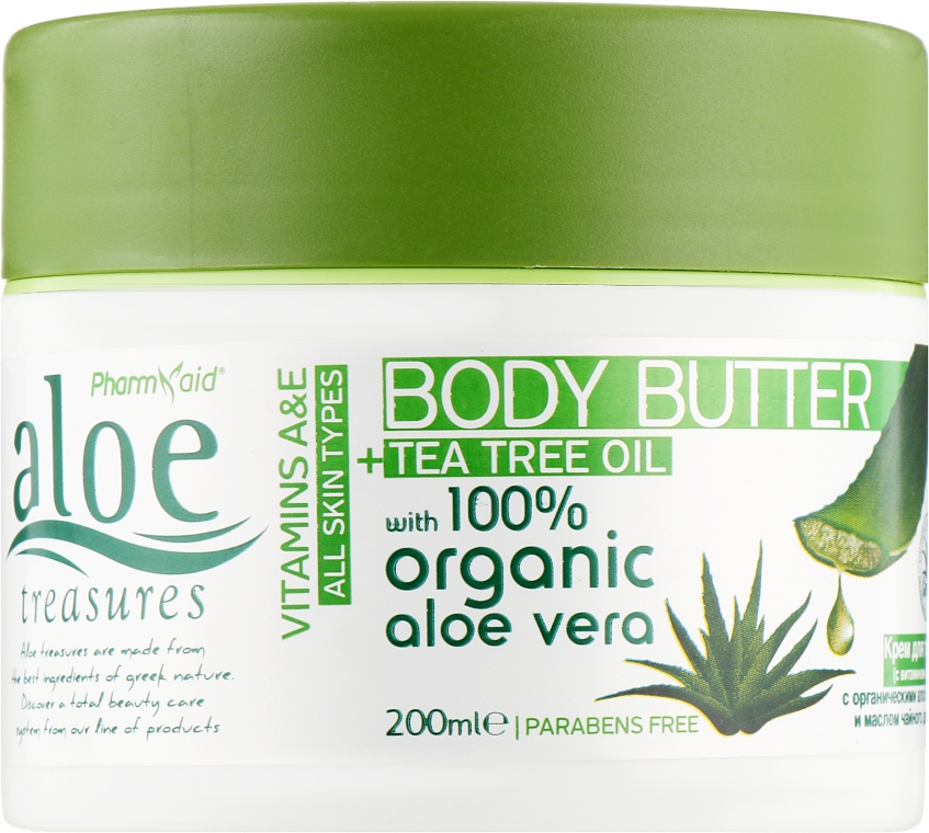 Крем-олія для тіла "Чайне дерево" - Pharmaid Aloe Treasures Tea Tree Oil Body Butter
