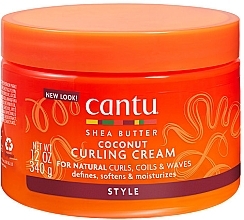 Крем для в'юнкого волосся - Cantu Coconut Curling Cream — фото N1