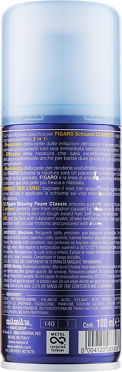 Пена для бритья - Figaro Shaving Foam Regular Shave — фото N2