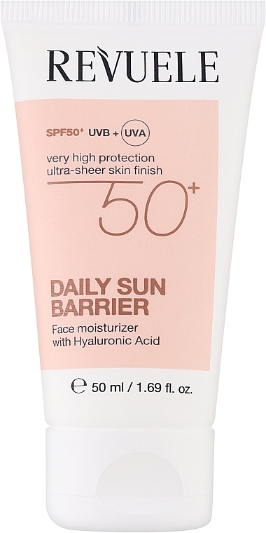 Ежедневный крем-барьер для лица с SPF50 - Revuele Daily Sun Barrier Face Moisturizer — фото N1