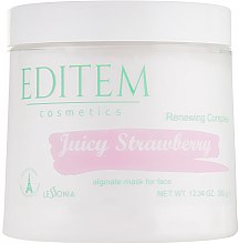 Духи, Парфюмерия, косметика Альгинатная маска для лица - Editem Cosmetics Juicy Strawberry Alginate Mask For Face