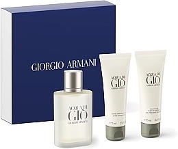 Духи, Парфюмерия, косметика Giorgio Armani Acqua di Gio Pour Homme - Набор (edt/50ml + sh/gel/75ml + ash/balm/75ml)