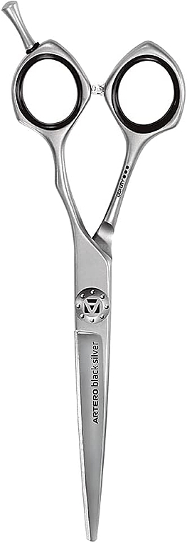 Ножницы парикмахерские T70360 прямые 6" - Artero Black Silver — фото N1