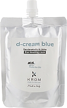 Крем знебарвлюючий для волосся блакитний з воском і захисними оліями - Krom Bleaches — фото N1