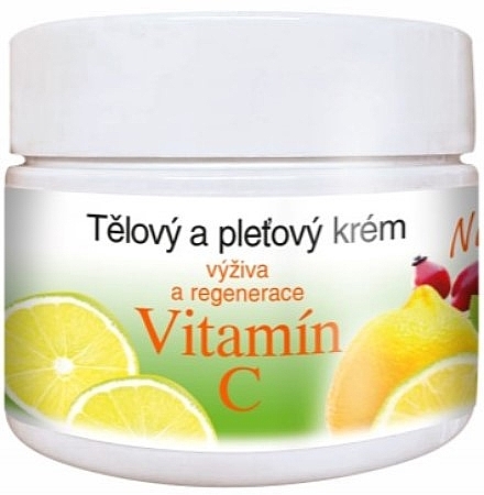 Регенерувальний і пом'якшувальний крем із вітаміном С - Bione Cosmetics Vitamin C Body & Face Cream — фото N1