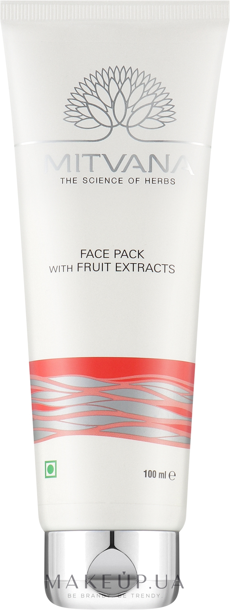 Маска для обличчя з екстрактом фруктів - Mitvana Face Pack With Fruit Extracts — фото 100ml