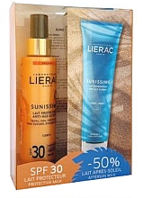 Духи, Парфюмерия, косметика Набор - Lierac Set Sunissime (b/milk/2x150ml)