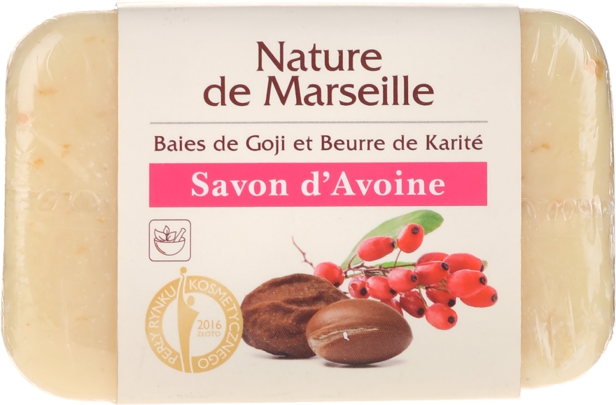 Овсяное мыло с запахом ягод годжи и масла ши - Nature de Marseille Soap — фото N1