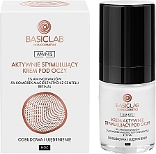 Активний стимулювальний нічний крем для шкіри навколо очей - BasicLab Dermocosmetics Aminis Actively Stimulating Eye Cream Night — фото N1
