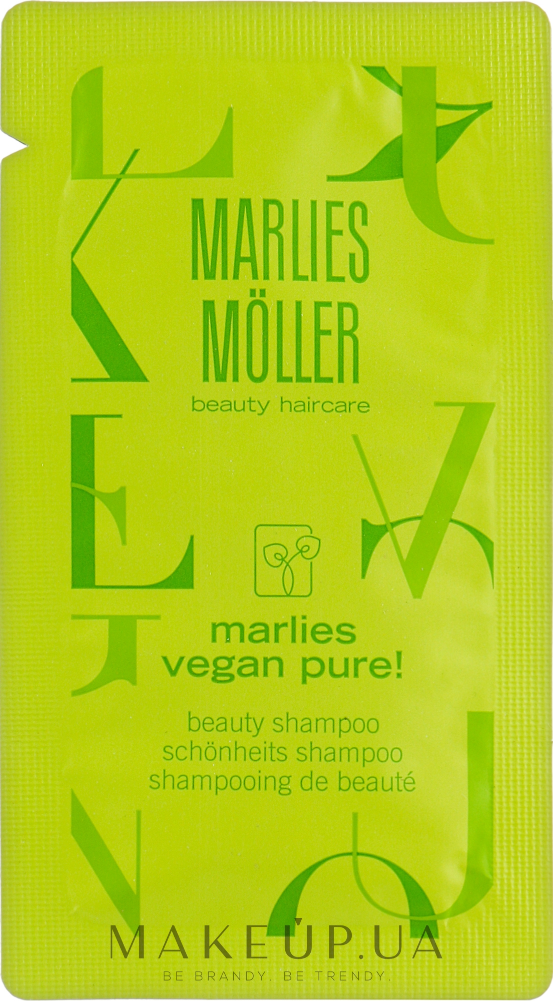 Натуральный шампунь для волос "Веган" - Marlies Moller Marlies Vegan Pure! Beauty Shampoo (пробник) — фото 7ml