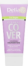 Парфумерія, косметика Тональний крем для обличчя - Delia It's Real Cover Covering Foundation