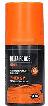 Парфумерія, косметика Дезодорант кульковий - Pharma CF Delta Force For Men Energy Roll-On Deodorant