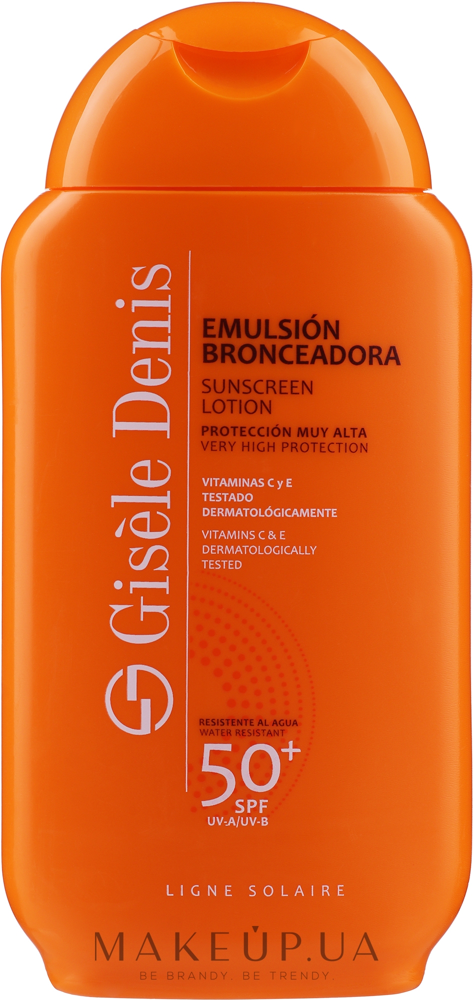 Сонцезахисний лосьйон - Gisele Denis Bronzer Emulsion SPF50 — фото 200ml