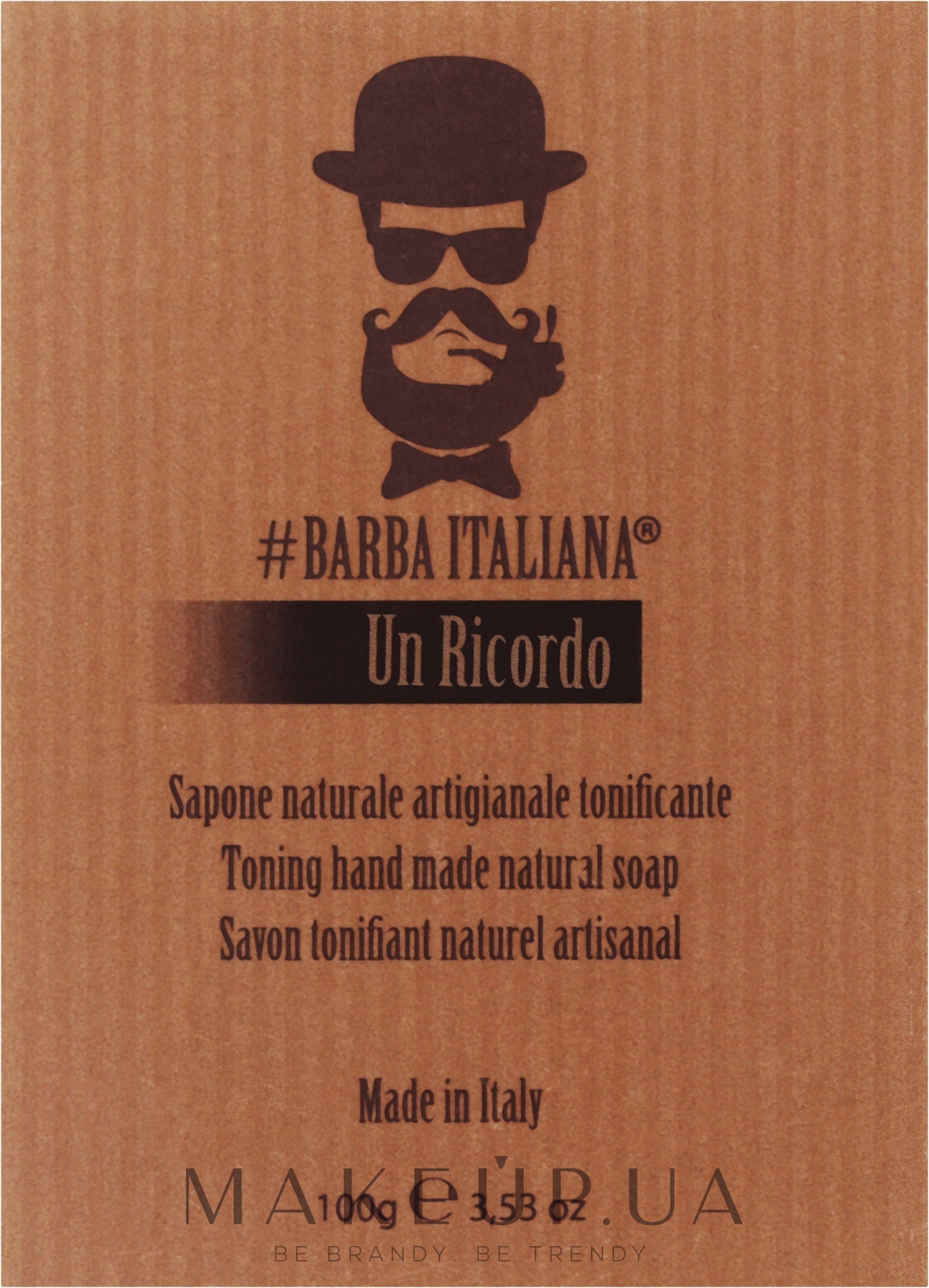 Натуральное успокаивающее мыло - Barba Italiana Un Ricordo — фото 100g