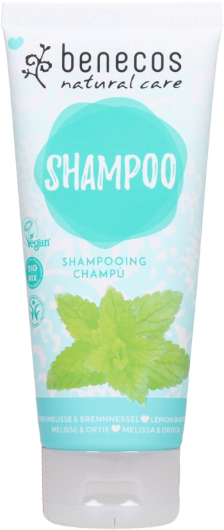 Шампунь для волосся "Меліса і кропива" - Benecos Natural Care Shampoo Melissa & Nettle — фото N1