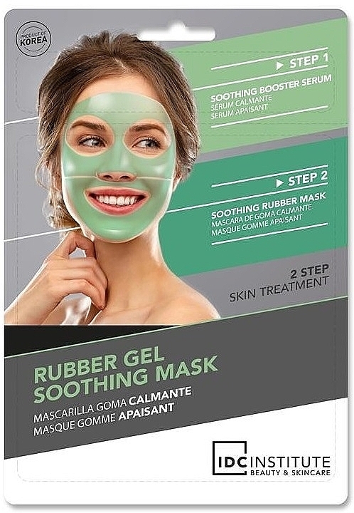 Гелева заспокійлива маска для обличчя - IDC Institute Rubber Gel Soothing Mask — фото N1