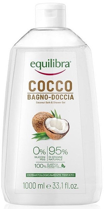 Гель для душа с кокосом - Equilibra Cocco Shower Gel — фото N1