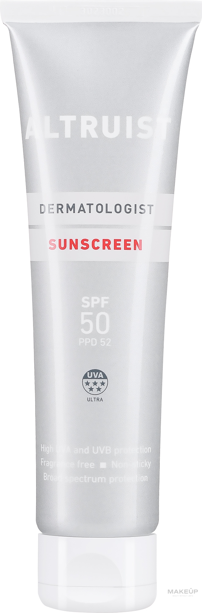 Солнцезащитный крем для тела - Altruist Sunscreen SPF50 — фото 100ml