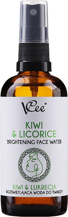 Вода для лица с киви и лукрекцией - VCee Kiwi & Licorice Brightening Face Water — фото N2