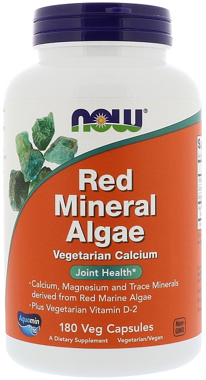 Мінеральні речовини з червоних водоростей - Now Foods Red Mineral Algae — фото N1