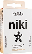 Парфумерія, косметика Змінний блок для ароматизатора - Mr&Mrs Niki Cedar Wood Refill