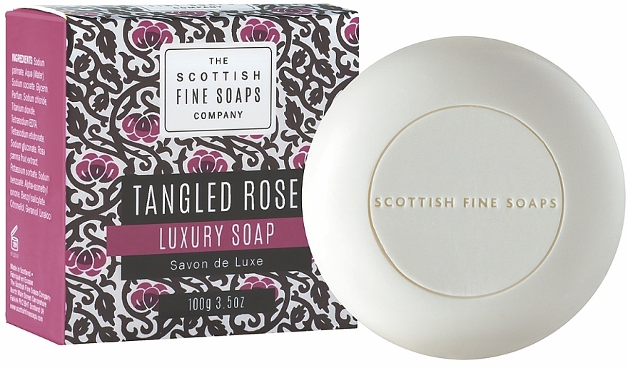 Мыло "Зачарованная роза" - Scottish Fine Soaps Tangled Rose Luxury Soap — фото N1