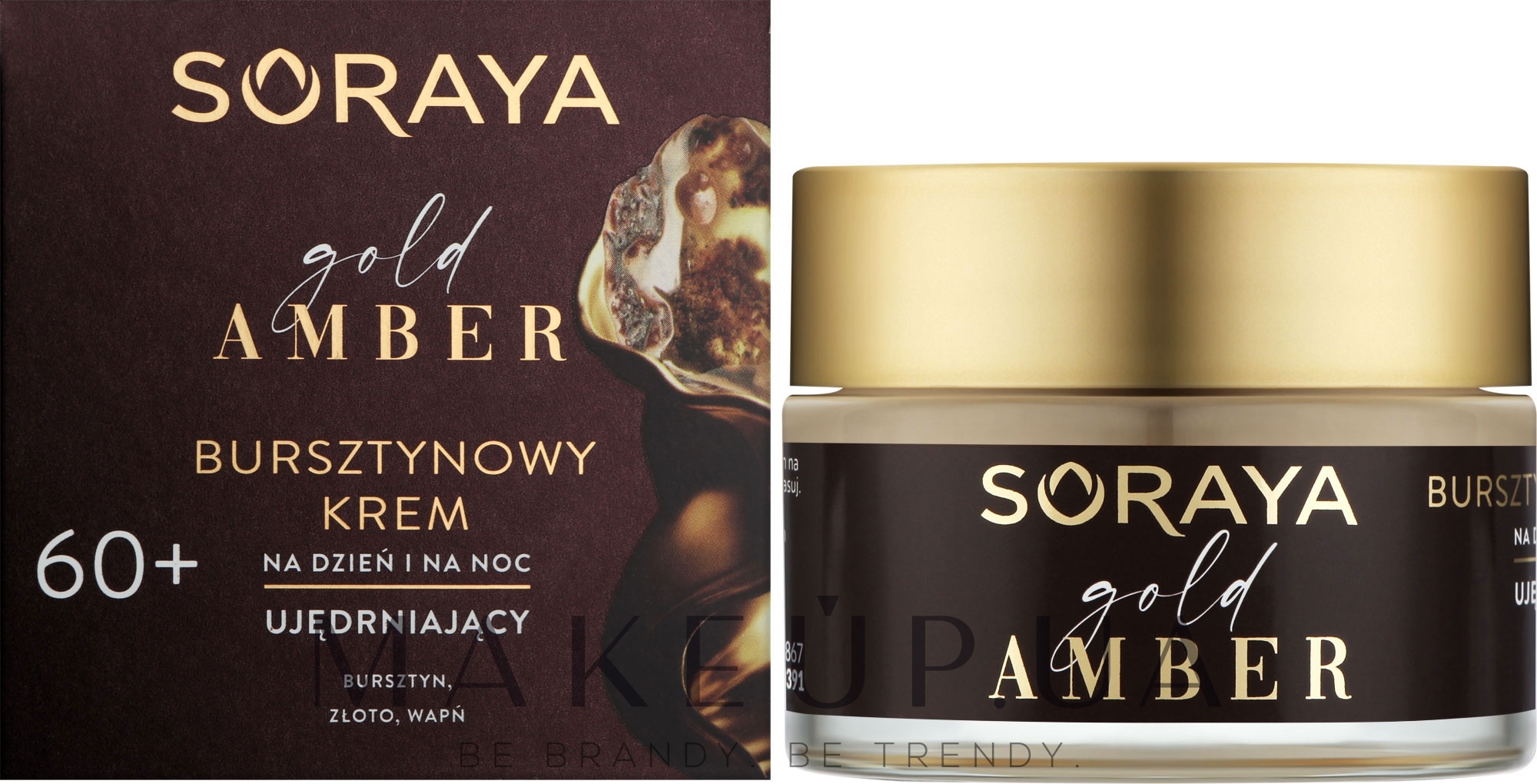 Укрепляющий дневной и ночной крем 60+ - Soraya Gold Amber — фото 50ml