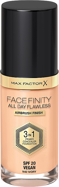 РАСПРОДАЖА Тональная основа - Max Factor Facefinity All Day Flawless 3-in-1 Foundation SPF 20 *