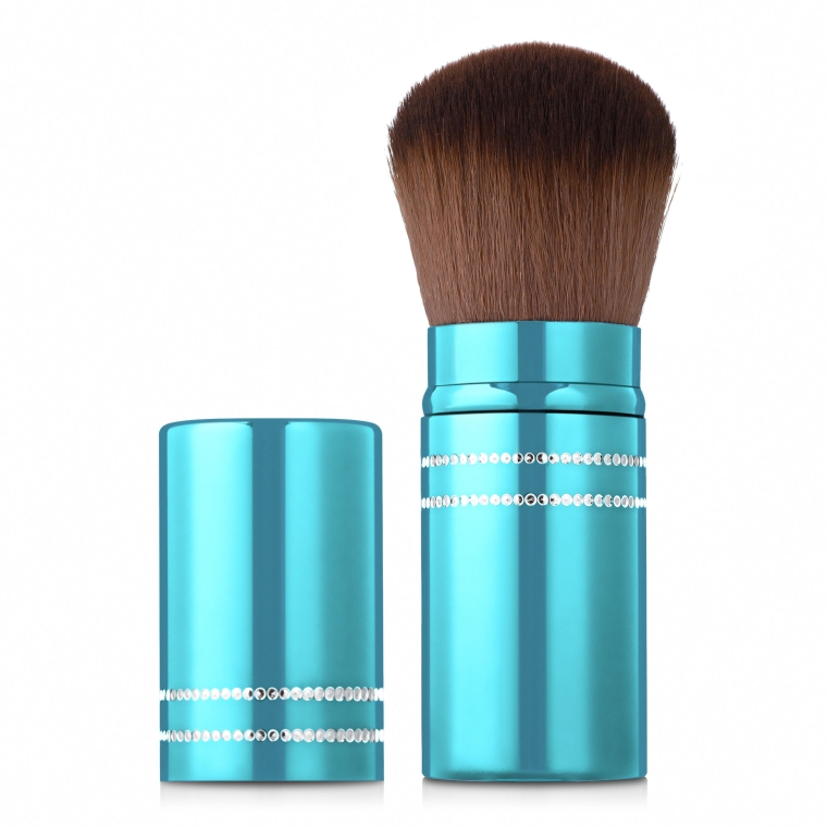 Кисть для пудры, MB-117, голубая - MaxMar Professional Brush