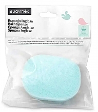 Парфумерія, косметика Мочалка для душу, бірюзова - Suavinex English Bath Sponge