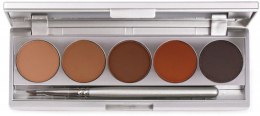 Парфумерія, косметика Пудра для брів - Kryolan Eyebrow Powder Palette 5 Colors