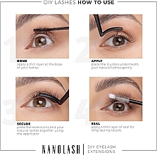 Накладные ресницы - Nanolash Diy Eyelash Extensions Flirty — фото N7