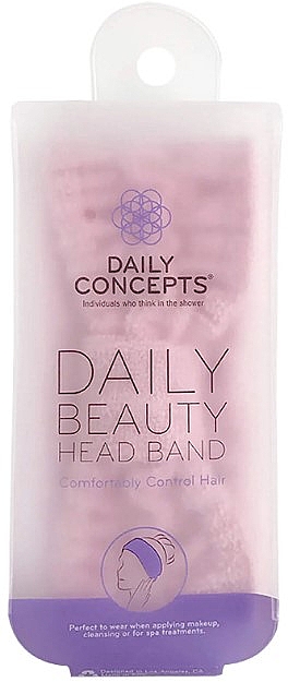 Пов'язка на голову, рожева - Daily Concepts Daily Beauty Head Band Pink — фото N1