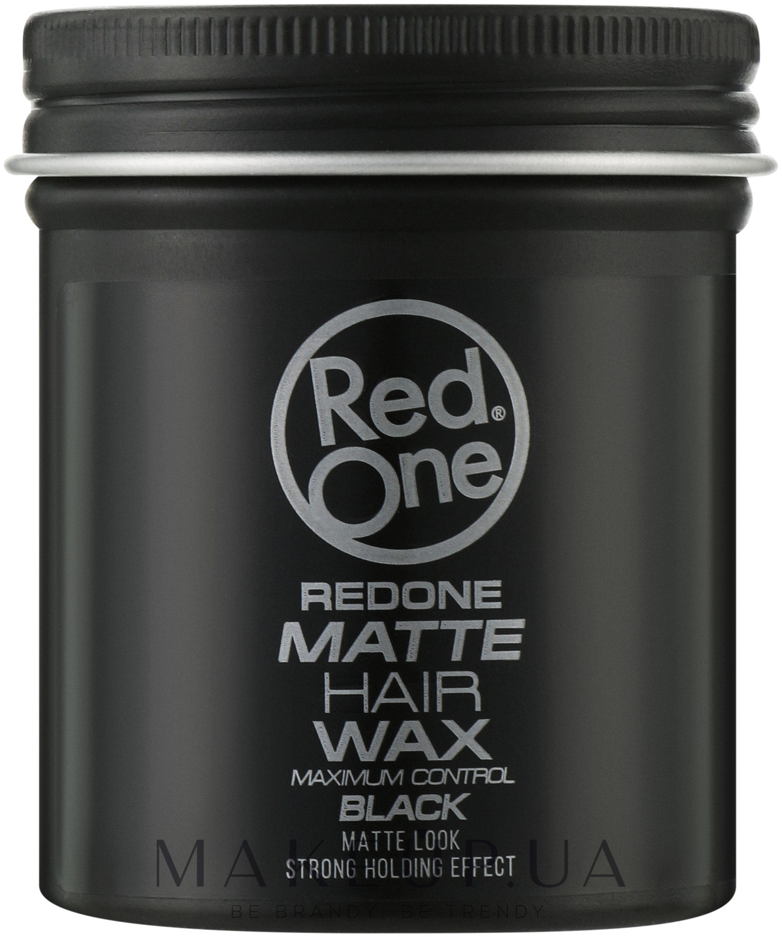 Матовий віск для укладання волосся - RedOne Matte Hair Wax Black — фото 100ml