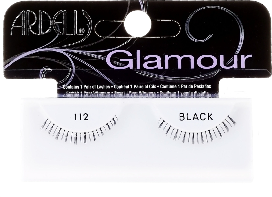 Накладные ресницы 112 Black - Ardell Glamour Eyelashes — фото N1