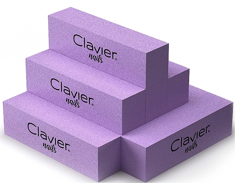 Блок для полировки ногтей, фиолетовый - Clavier — фото N1